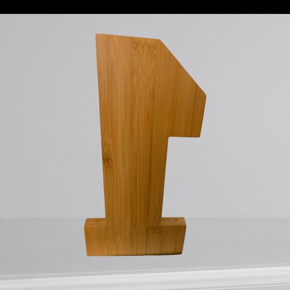 12" wooden charcuterie number 1 One - Picture 6 of 7